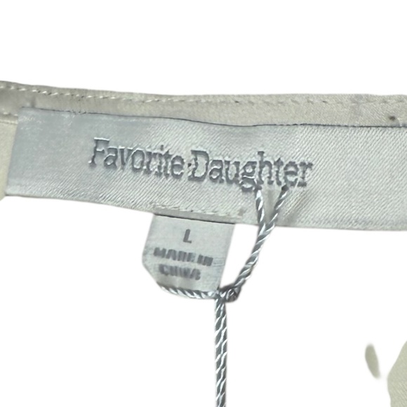 NWT Favorite Daughter The Sleeveless Date Blouse Bodysuit Champagne Cream Sz L - Picture 8 of 12